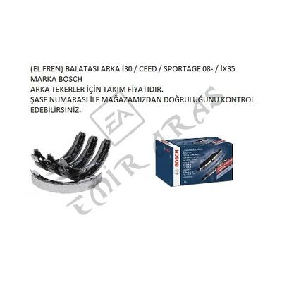 (EL FREN) BALATASI ARKA İ30 07-12 CEED 07-12 SPORTAGE 08-  İX35 08-