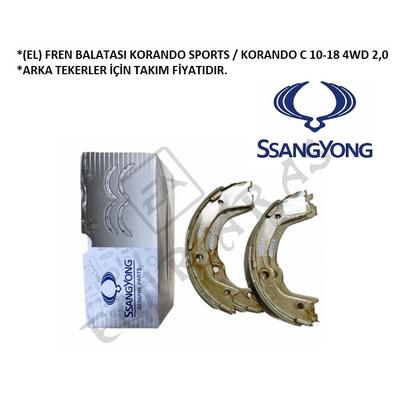(EL) FREN BALATASI KORANDO SPORTS  KORANDO C 10-18 4WD 2,0