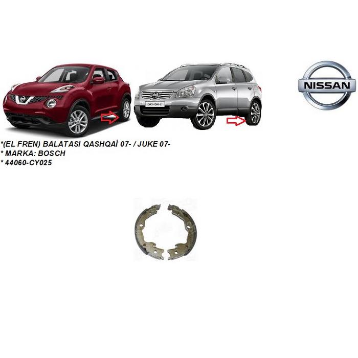 0986487734 (EL FREN) BALATASI QASHQAİ 07-  JUKE 07- RAV4 01-05
