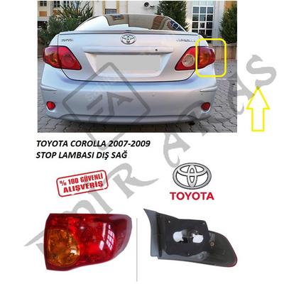 212-19Q3R-UE STOP LAMBASI SAĞ DIŞ COROLLA 07-09 SDN