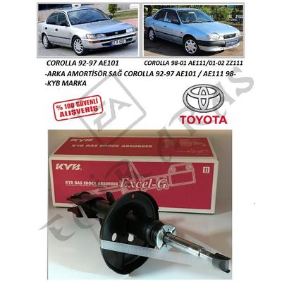 333116  ARKA AMORTİSÖR SAĞ COROLLA 92-97 AE101  AE111 98-