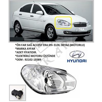 404497  ÖN FAR SAĞ ACCENT ERA 09 ELEK. BEYAZ (MOTORLU)