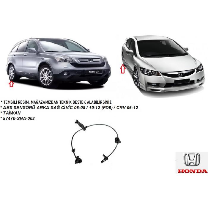 ABS SENSÖRÜ ARKA SAĞ CİVİC 06-09  10-12 (FD6)  CRV 06-12