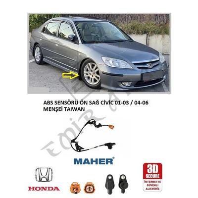 ABS SENSÖRÜ ÖN SAĞ CİVİC 01-03  04-06