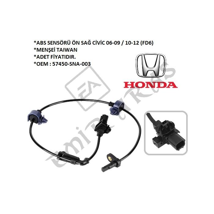 ABS SENSÖRÜ ÖN SAĞ CİVİC 06-09  10-12 (FD6)  CRV 06-12
