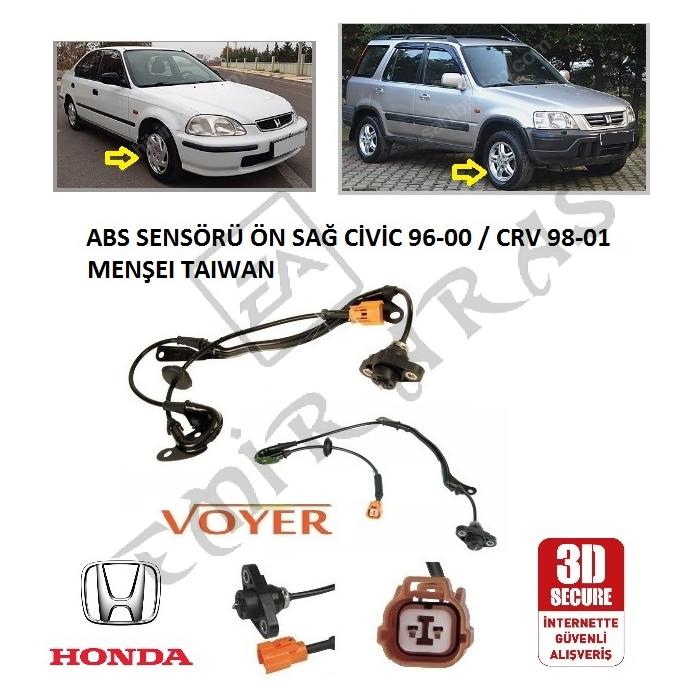 ABS SENSÖRÜ ÖN SAĞ CİVİC 96-00  CRV 98-01