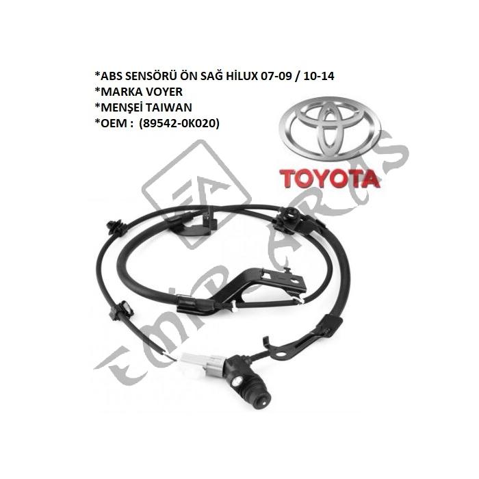 ABS SENSÖRÜ ÖN SAĞ HİLUX 07-09  10-14 (89542-0K020)