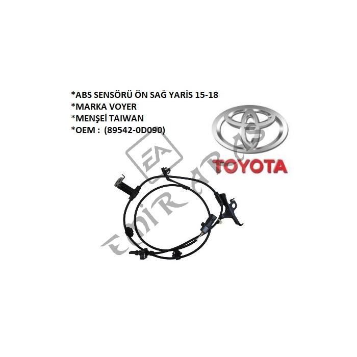 ABS SENSÖRÜ ÖN SAĞ YARİS 15-18 (89542-0D090)