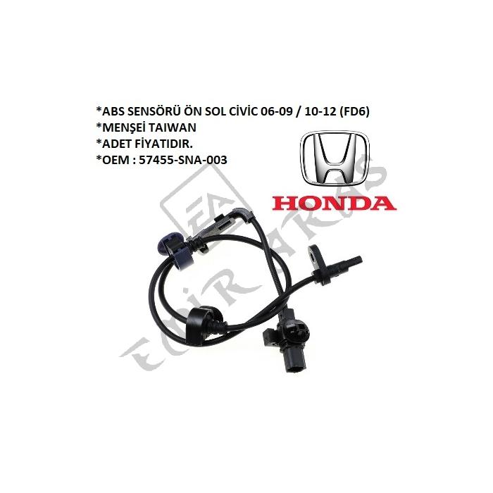ABS SENSÖRÜ ÖN SOL CİVİC 06-09  10-12 (FD6)  CRV 06-12