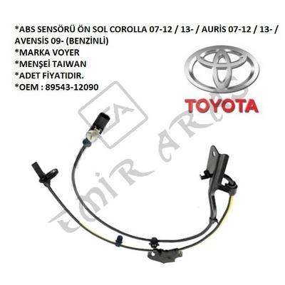 ABS SENSÖRÜ ÖN SOL COROLLA 07-12  13-  AURİS 07-12  13-  AVENSİS 09- (BENZ)