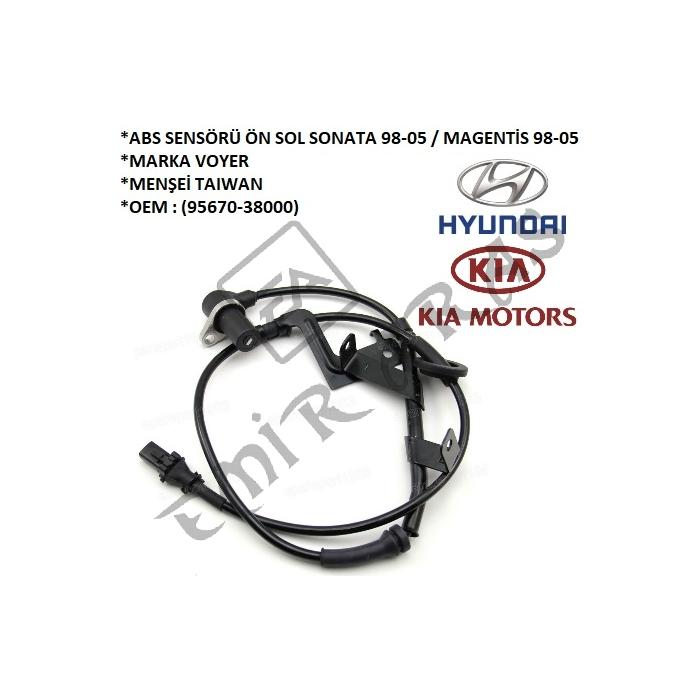 ABS SENSÖRÜ ÖN SOL SONATA 98-05  MAGENTİS 98-05 (95670-38000)