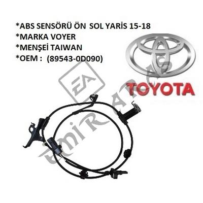 ABS SENSÖRÜ ÖN SOL YARİS 15-18 (89543-0D090)