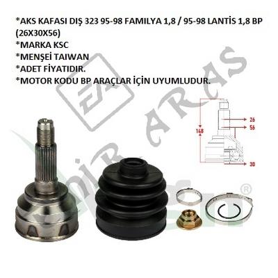 AKS KAFASI DIŞ 323 95-98 FAMILYA 1,8  95-98 LANTİS 1,8 BP (26X30X56)