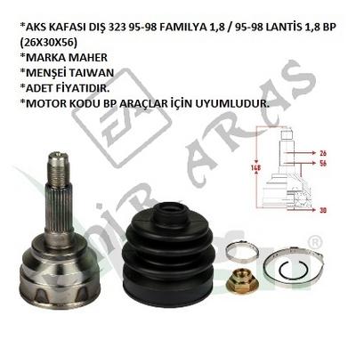 AKS KAFASI DIŞ 323 95-98 FAMILYA 1,8  95-98 LANTİS 1,8 BP (26X30X56)