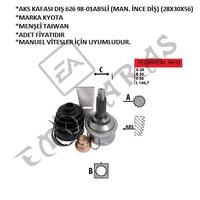 AKS KAFASI DIŞ 626 98-01 ABSLİ (MAN. İNCE DİŞ) (28X30X56)