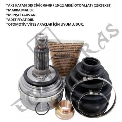AKS KAFASI DIŞ CİVİC 06-09  10-12 ABSLİ OTOM.(AT) (26X58X28)