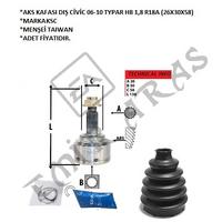 AKS KAFASI DIŞ CİVİC 06-10 TYPAR HB 1,8 R18A (26X30X58)