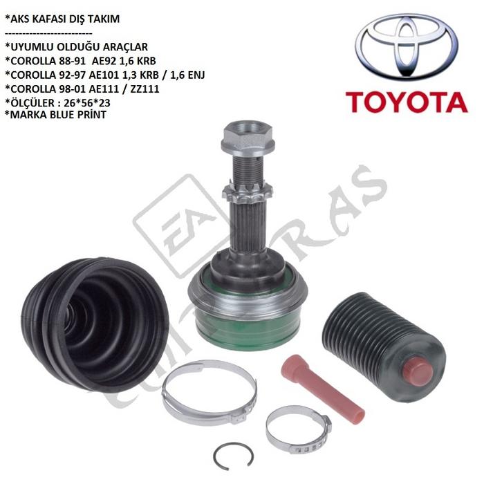 AKS KAFASI DIŞ COROLLA AE92  AE101 1,3-1,6 88-98 ABSLİ 26*56*23