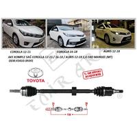 AKS KOMPLE SAĞ COROLLA 12-15  16-18  AURİS 12-18 1,4 D4D MANUEL (MT) OTOM. (AT)