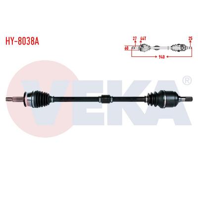 AKS KOMPLE SAĞ ELANTRA 00-06 1,6 ABS Lİ MANUEL (MT) 28mm