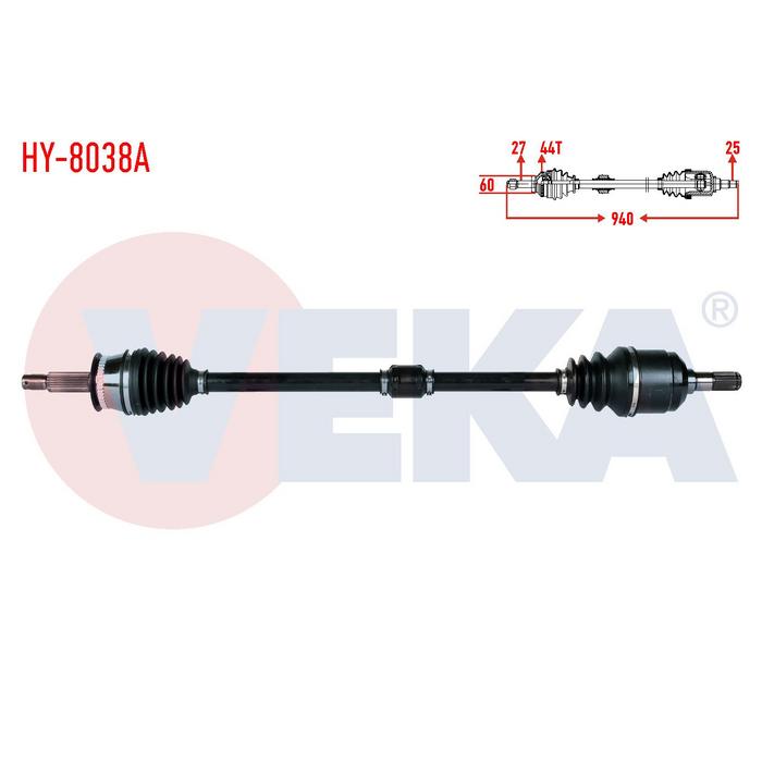 AKS KOMPLE SAĞ ELANTRA 00-06 1,6 ABS Lİ MANUEL (MT) 28mm