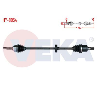 AKS KOMPLE SAĞ EXCEL 90-94 ACCENT 95-00 BENZİNLİ MAN. (MT) 904mm