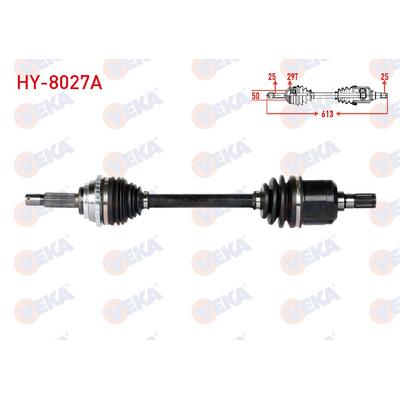 AKS KOMPLE SOL ACCENT 00-02  03-06 1,6 BENZİNLİ MAN. (MT) 613mm