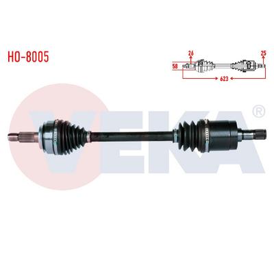 AKS KOMPLE SOL CİVİC 1,6 06-12 FD6 12-16 FB7 OTOM. (AT)