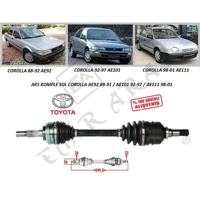 AKS KOMPLE SOL COROLLA AE92 88-91  AE101 92-97  AE111 98-01 ABSLİ