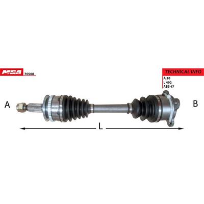 AKS KOMPLE SOL L200 06-12  12-15 16-21 4X4 (DİŞİ)