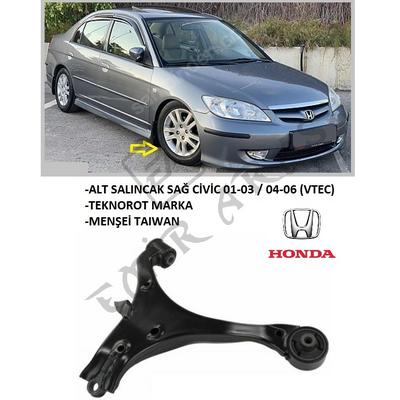 ALT SALINCAK SAĞ CİVİC 01-03  04-06 (VTEC)