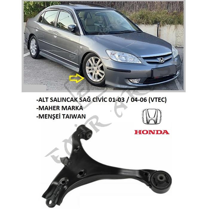 ALT SALINCAK SAĞ CİVİC 01-03  04-06 (VTEC)