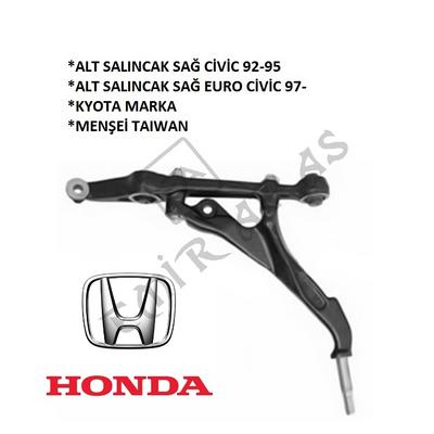 ALT SALINCAK SAĞ CİVİC 92-95  EURO CİVİC 97- (YARIM)