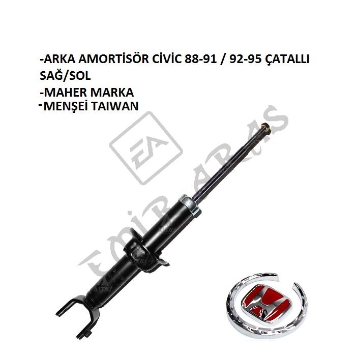 ARKA AMORTİSÖR CİVİC 88-91  92-95 ÇATALLI SAĞSOL