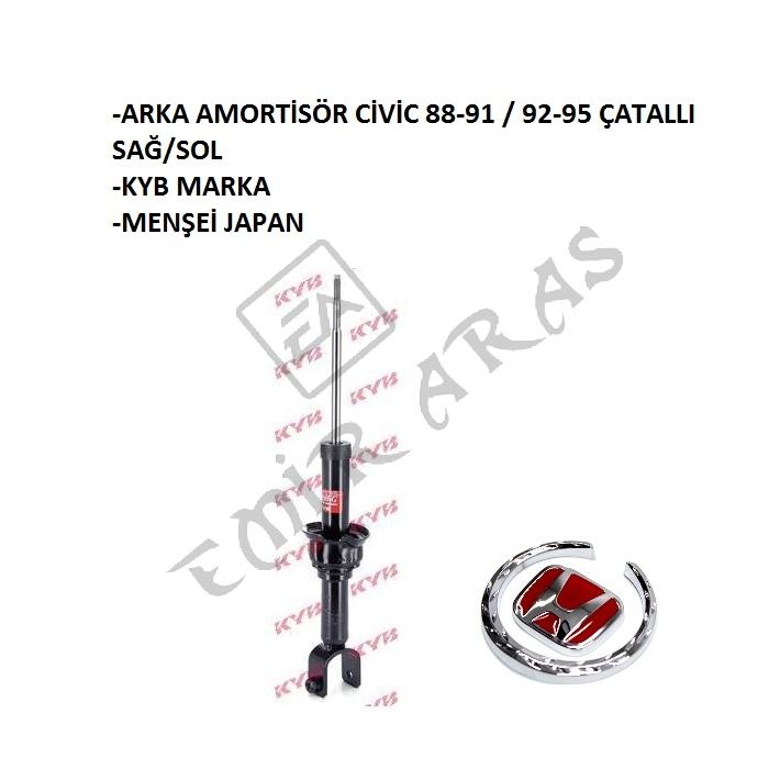 ARKA AMORTİSÖR CİVİC 88-91  92-95 ÇATALLI SAĞSOL