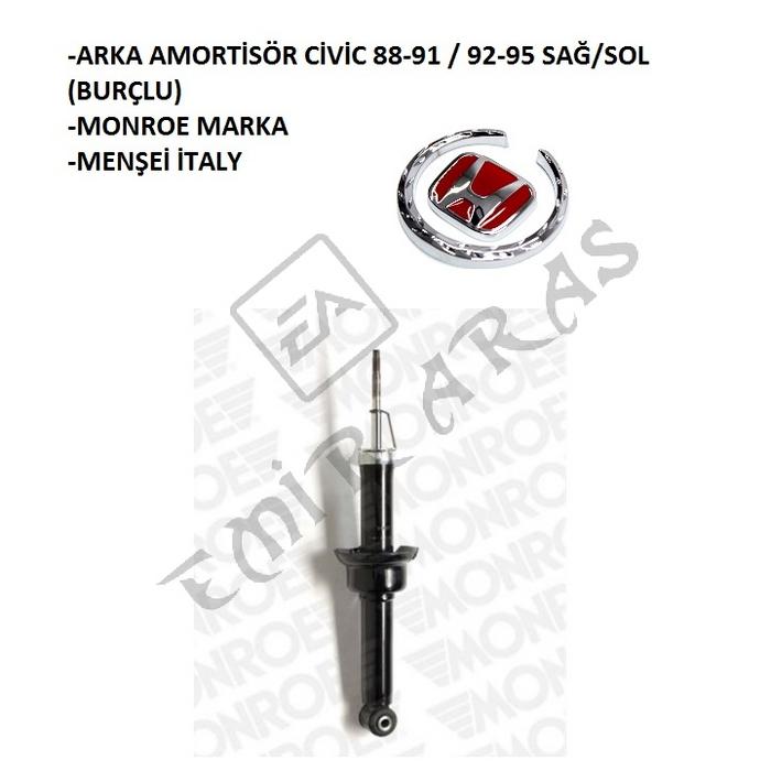 ARKA AMORTİSÖR CİVİC 88-91  92-95 SAĞSOL (BURÇLU)
