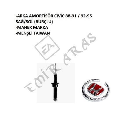 ARKA AMORTİSÖR CİVİC 88-91  92-95 SAĞSOL (BURÇLU)