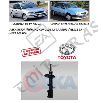 ARKA AMORTİSÖR SAĞ COROLLA 92-97 AE101  AE111 98-
