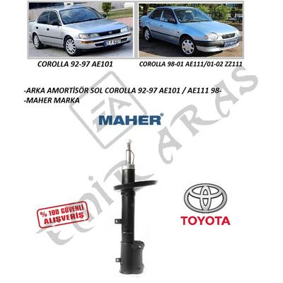 ARKA AMORTİSÖR SOL COROLLA 92-97 AE101  AE111 98-