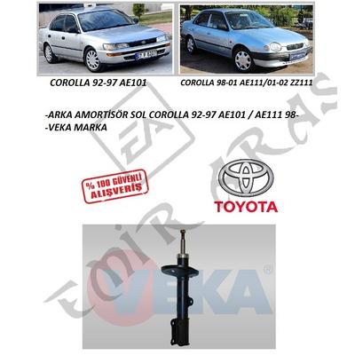 ARKA AMORTİSÖR SOL COROLLA 92-97 AE101  AE111 98-