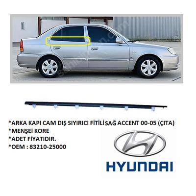 ARKA KAPI CAM DIŞ SIYIRICI FİTİLİ SAĞ ACCENT 00-05 (ÇITA)