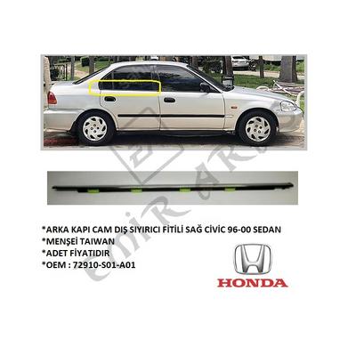 ARKA KAPI CAM DIŞ SIYIRICI FİTİLİ SAĞ CİVİC 96-00 (ÇITA)