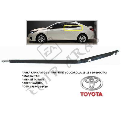 ARKA KAPI CAM DIŞ SIYIRICI FİTİLİ SOL COROLLA 13-15  16-19 (ÇITA)