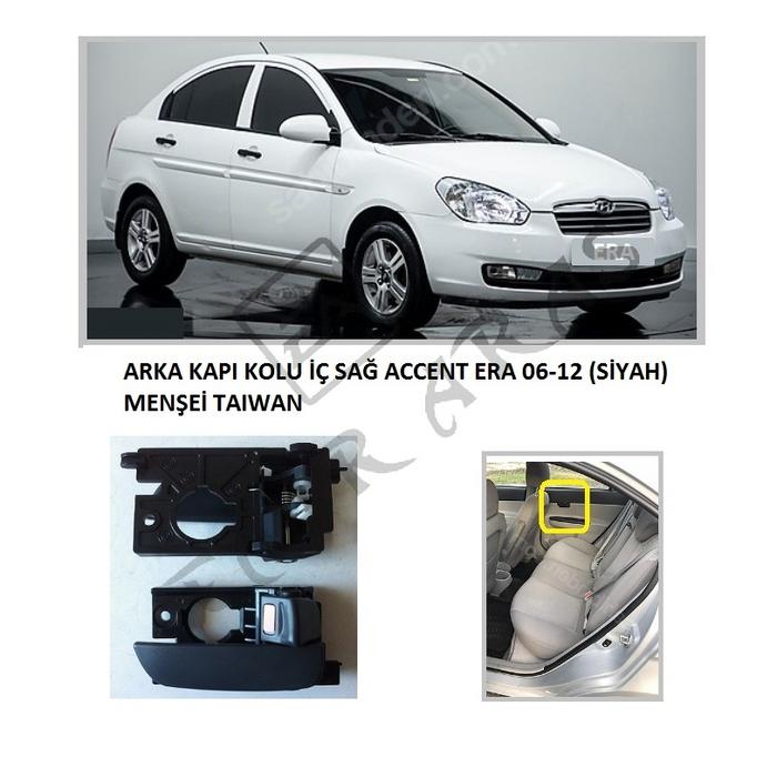 ARKA KAPI KOLU İÇ SAĞ ACCENT ERA 06-12 (SİYAH)