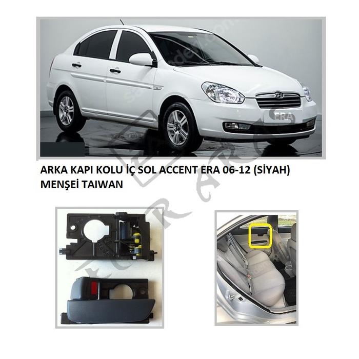 ARKA KAPI KOLU İÇ SOL ACCENT ERA 06-12 (SİYAH)