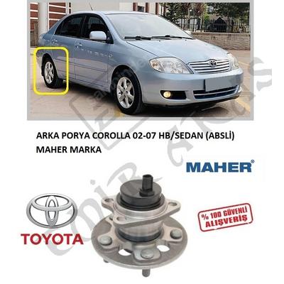 ARKA PORYA COROLLA 02-07 HBSEDAN (ABSLİ)