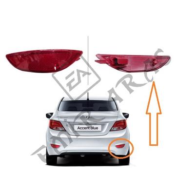 ARKA TAMPON REFLEKTÖRÜ SAĞ ACCENT BLUE 11-