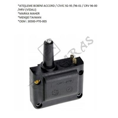ATEŞLEME BOBİNİ ACCORD  CİVİC 92-95 96-01  CRV 96-00 HRV (VİDALI)