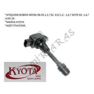 ATEŞLEME BOBİNİ MİCRA 02-08 K12 1,2 - 1,4  NOTE 03- 1,4  JUKE 10-