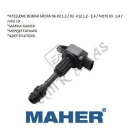 ATEŞLEME BOBİNİ MİCRA 02-08 K12 1,2 - 1,4  NOTE 03- 1,4  JUKE 10-